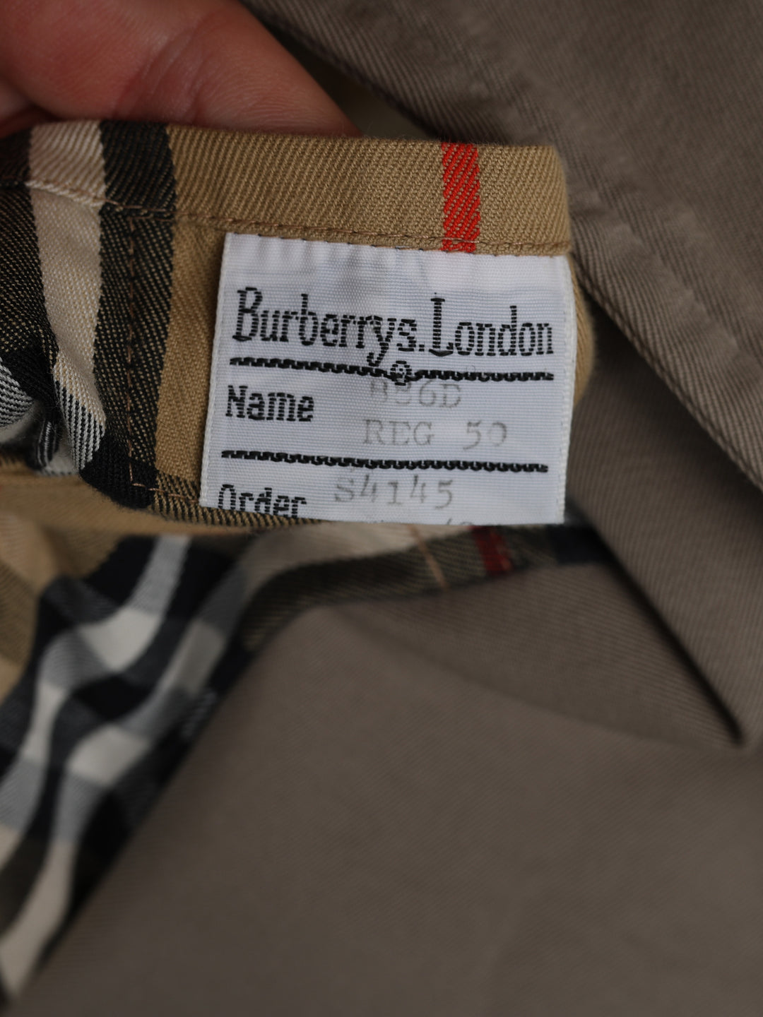 Burberrys Double Breasted Trench Coat Taupe Men's L - detail 6