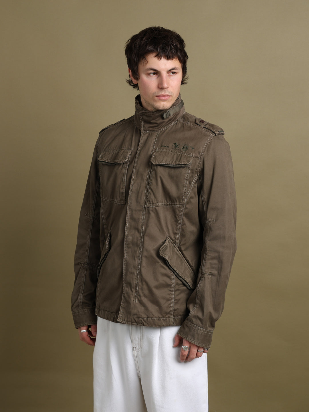 Diesel Field Jacket Khaki Men's L - front