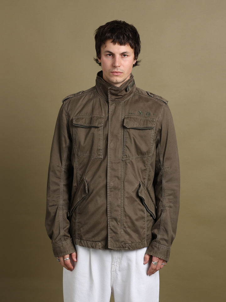Diesel Field Jacket Khaki Men's L - fabric detail