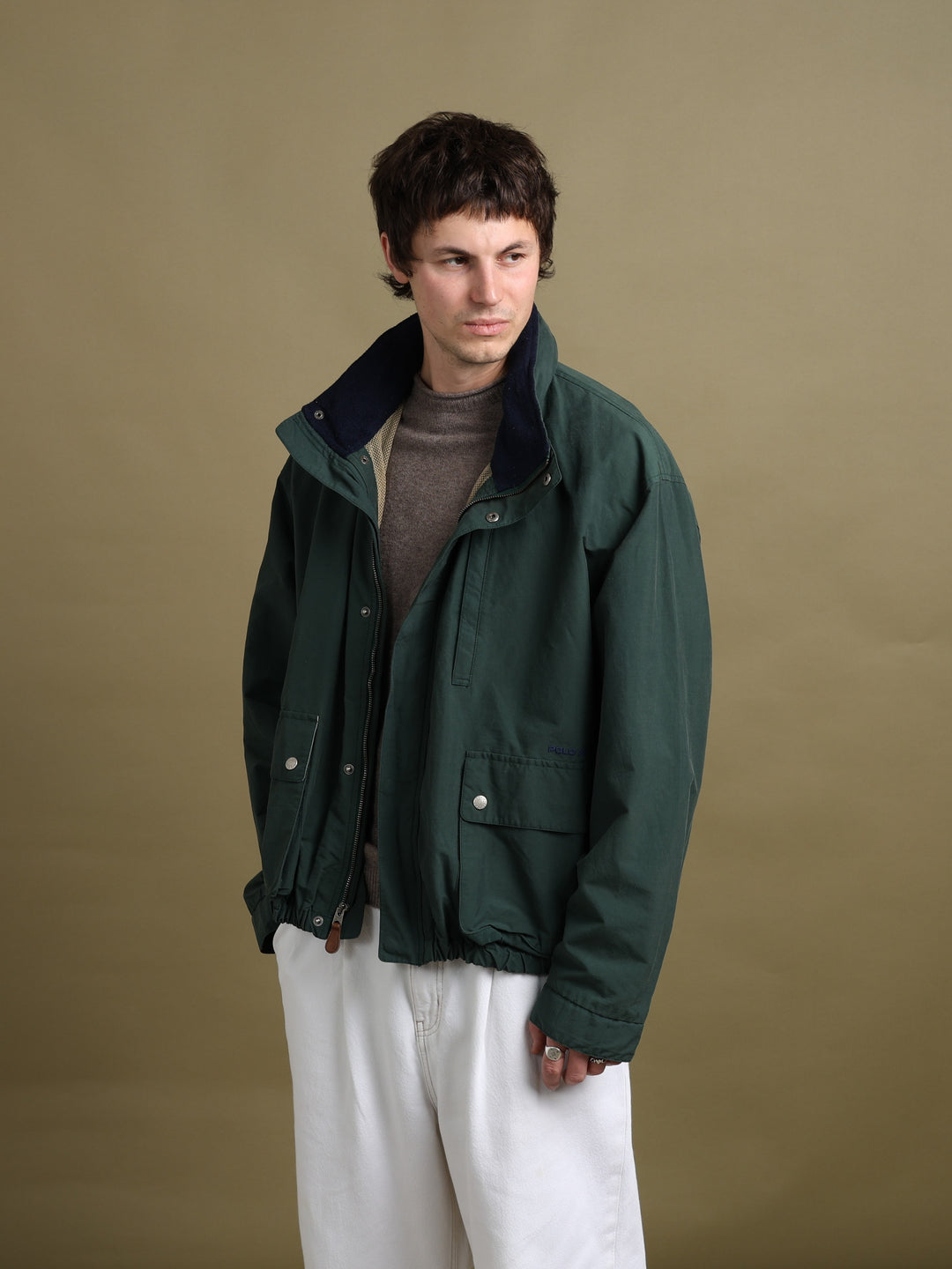 Polo Sport Bomber Jacket Green Men's L - front