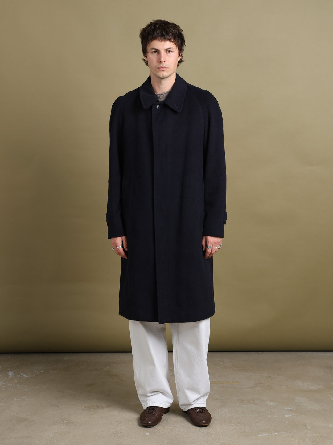 Burberrys Overcoat Navy Men's M - detail 1