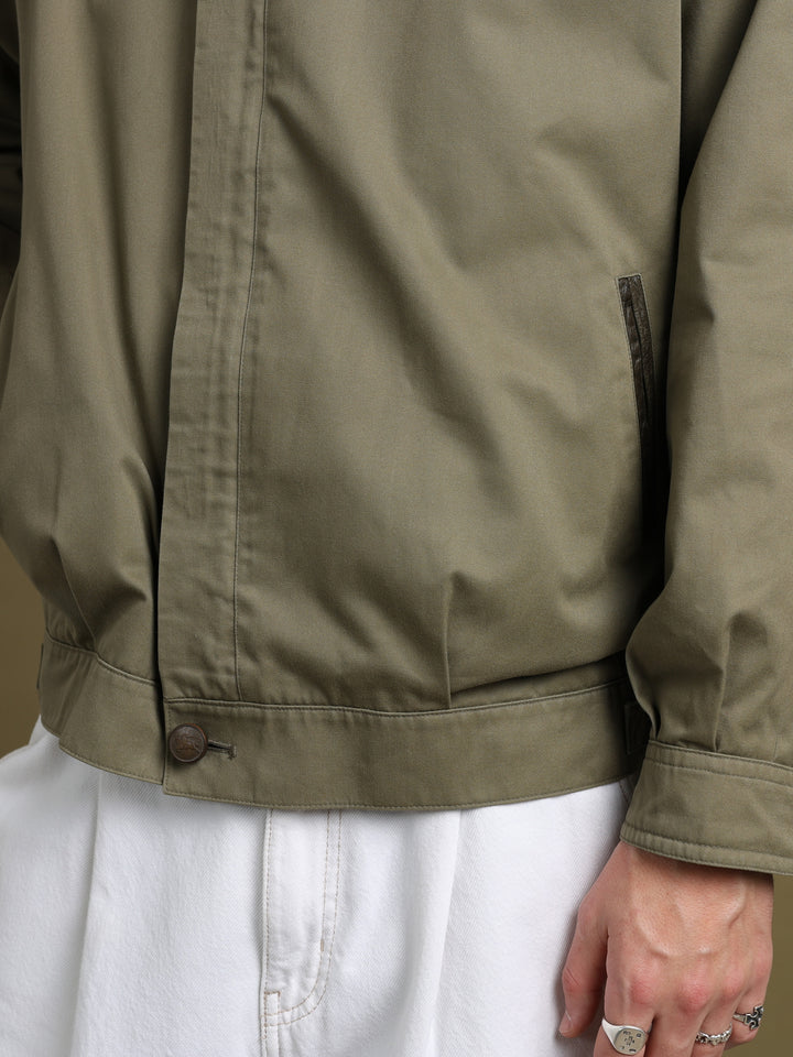 Burberry's Harrington Jacket Olive Men's M - detail 2
