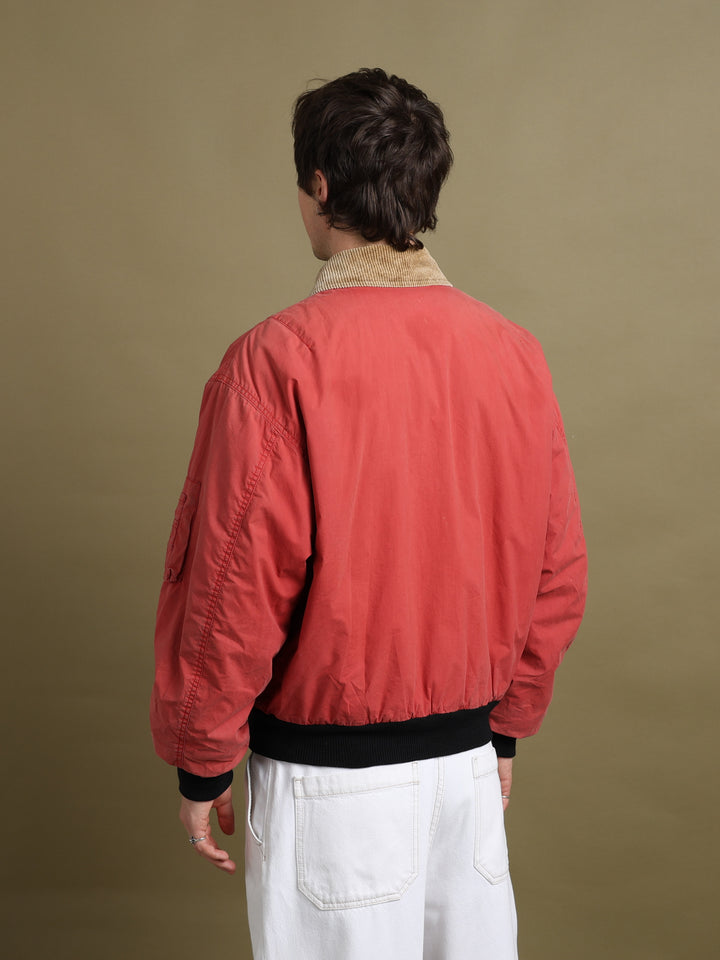 Valentino Bomber Jacket Red Men's L - detail 2