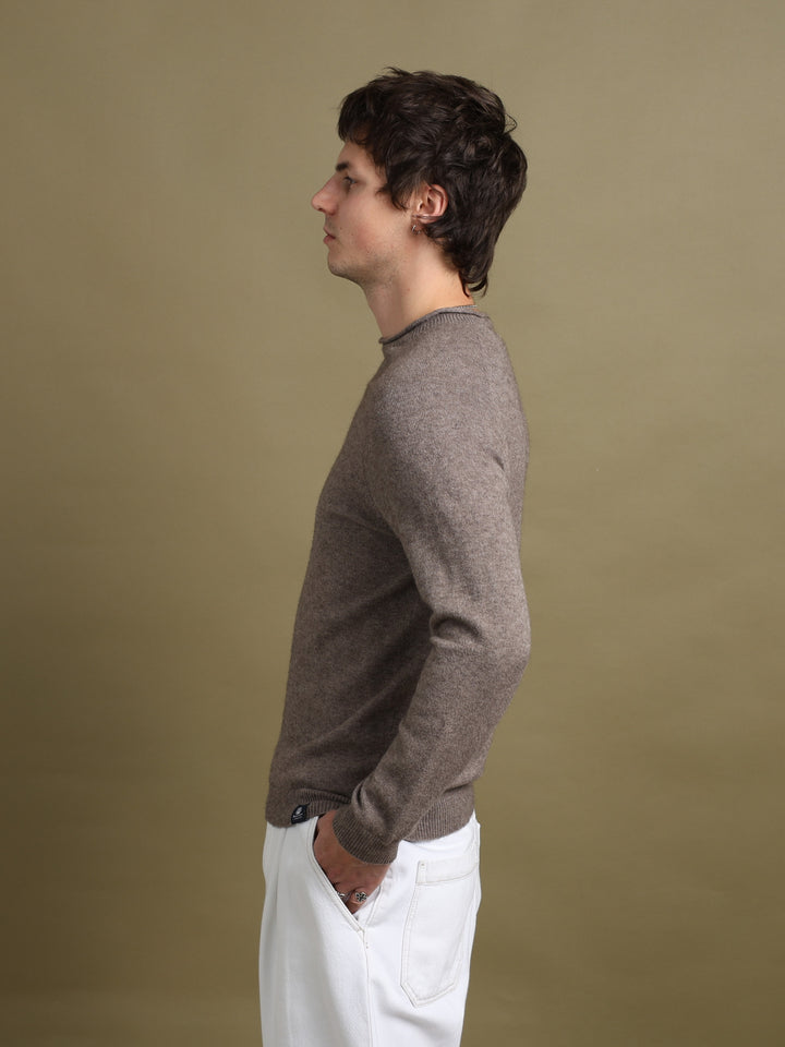 Aquascutum Open-Knit Jumper Brown Men's M - detail 1