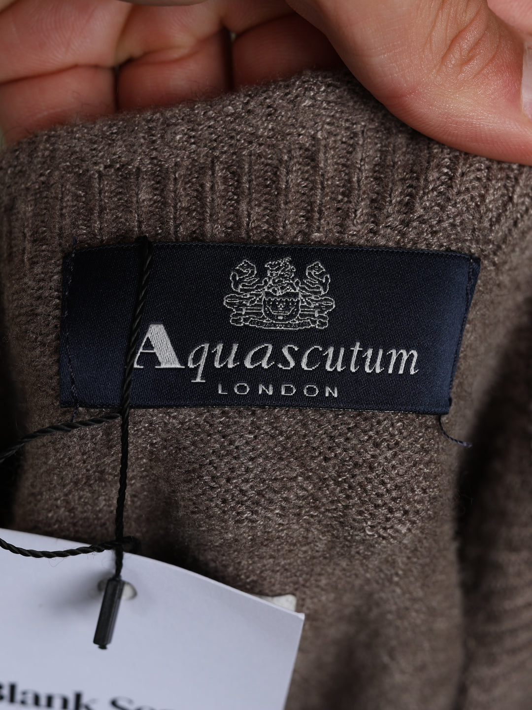Aquascutum Open-Knit Jumper Brown Men's M - detail 3