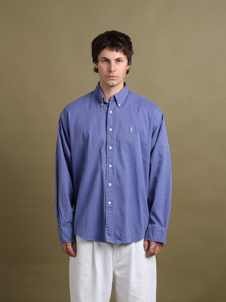 Yves Saint Laurent Shirt Blue Men's L - front