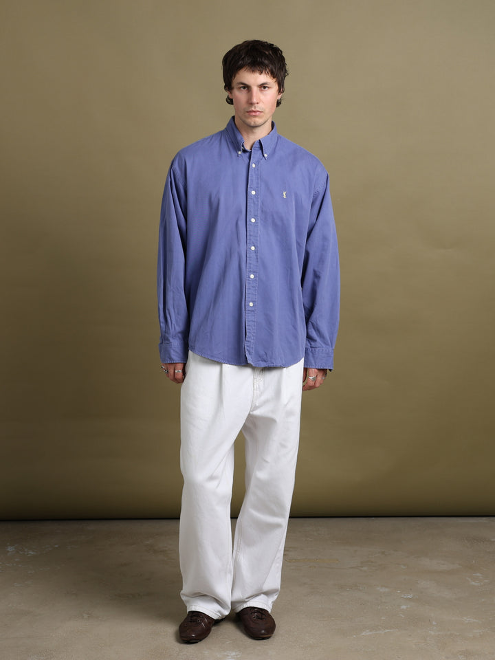 Yves Saint Laurent Shirt Blue Men's L - back