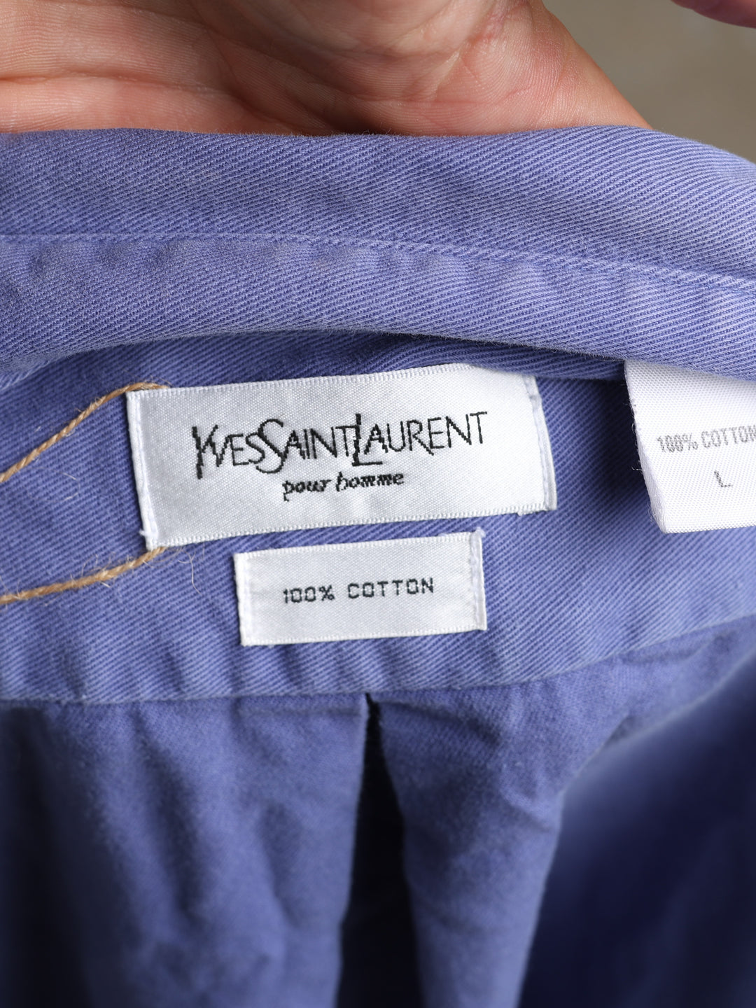 Yves Saint Laurent Shirt Blue Men's L - detail 3