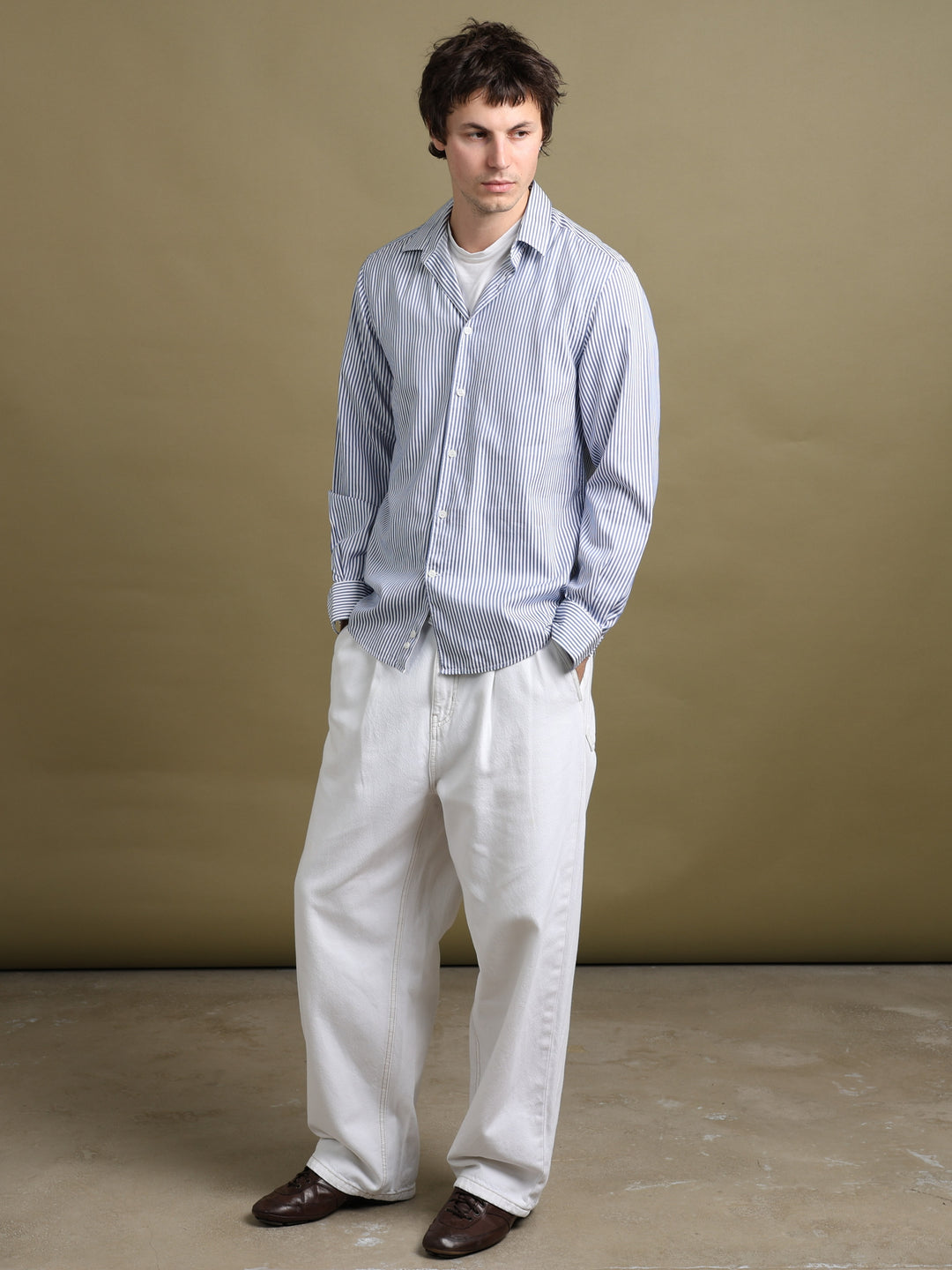 Versace Shirt White Men's L - back