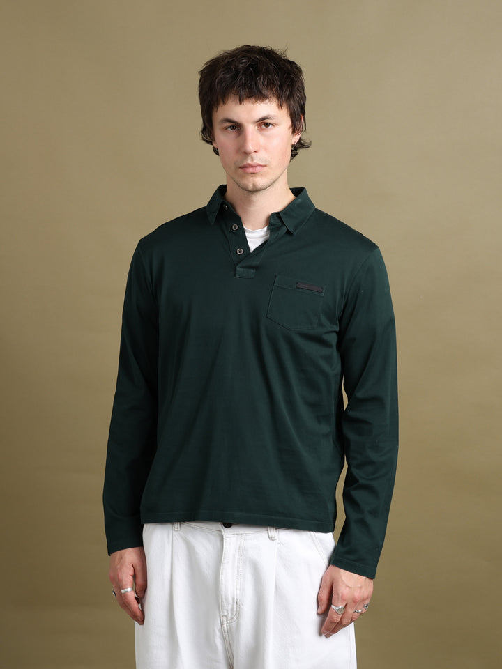 Prada Long Sleeve Top Green Men's M - front