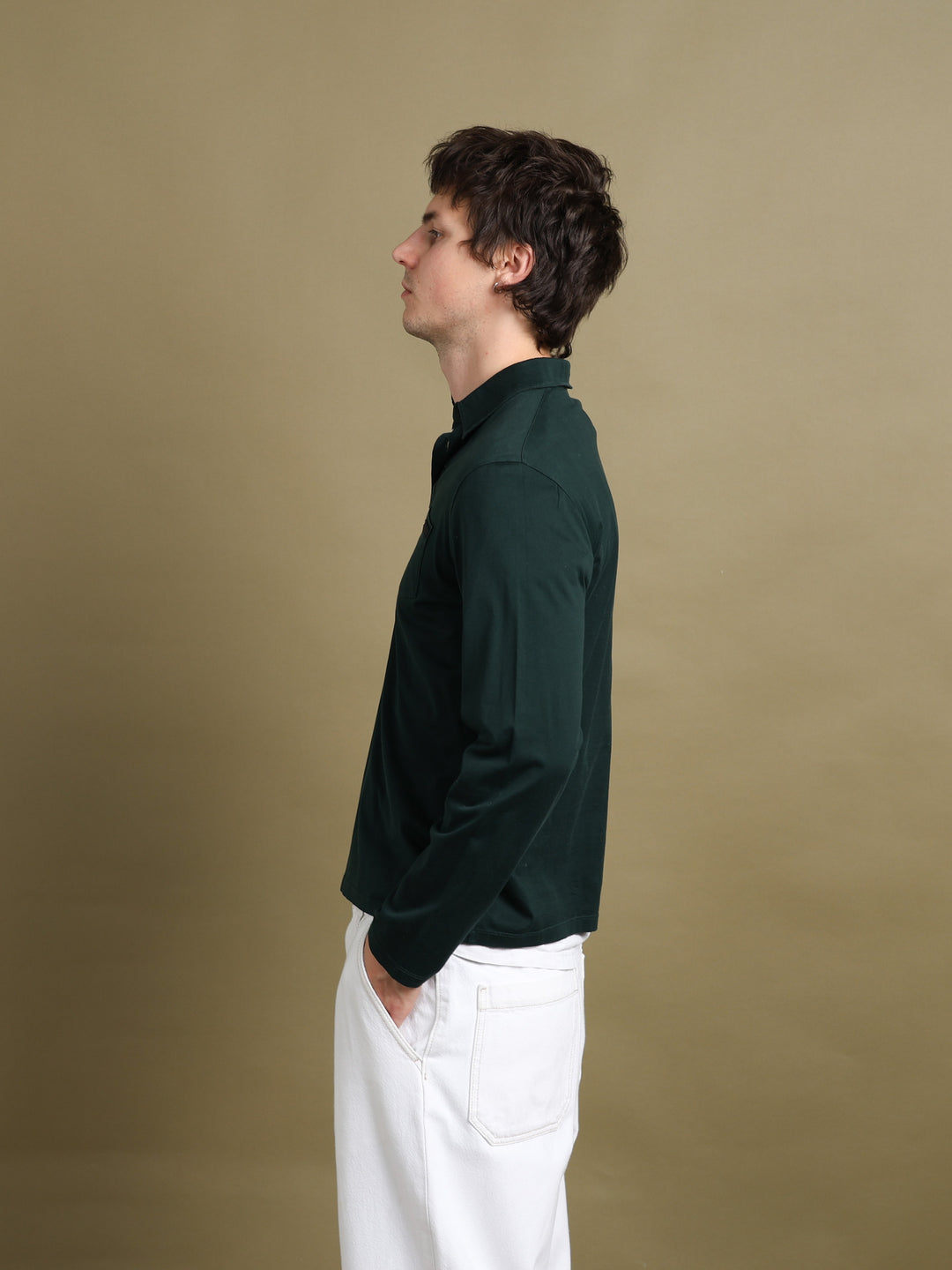 Prada Long Sleeve Top Green Men's M - styled