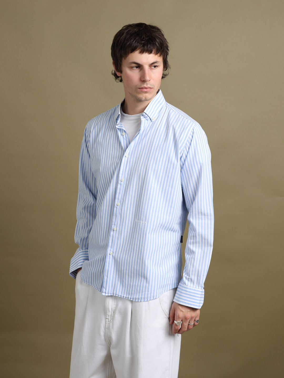 Aquascutum London Shirt Blue Men's L - front