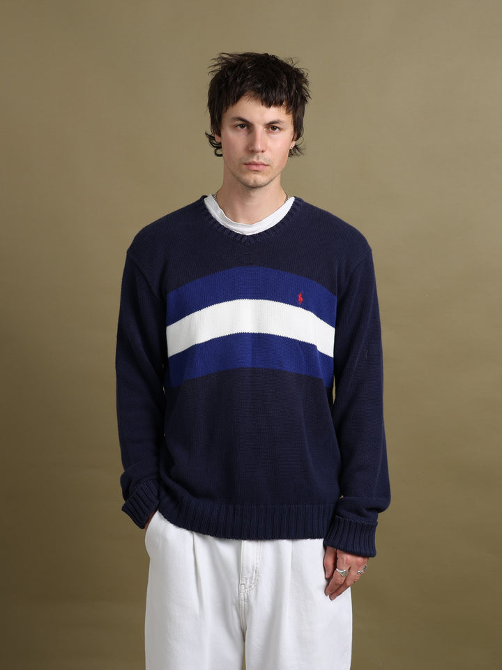 Polo Ralph Lauren Knit Jumper Navy Men's L - front