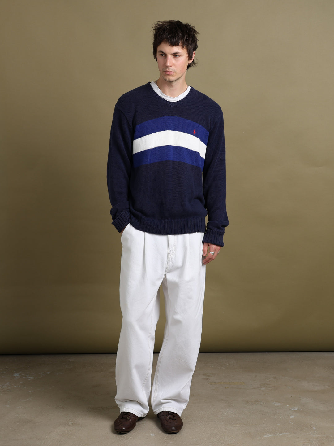 Polo Ralph Lauren Knit Jumper Navy Men's L - back
