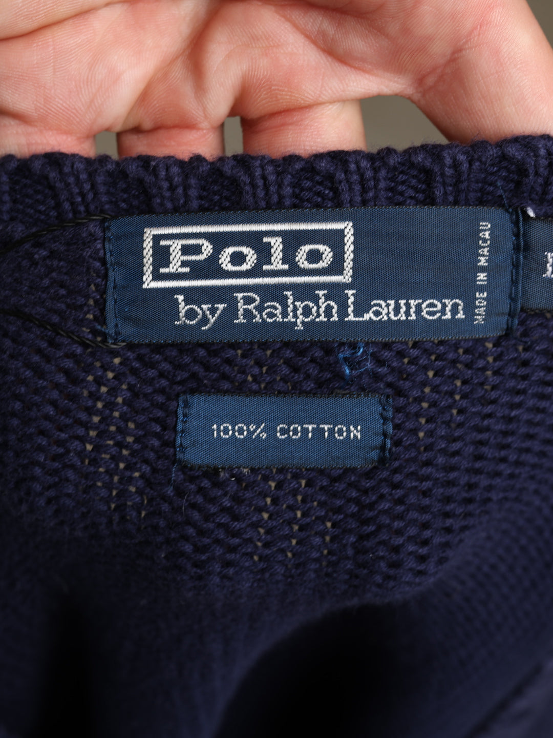 Polo Ralph Lauren Knit Jumper Navy Men's L - detail 3