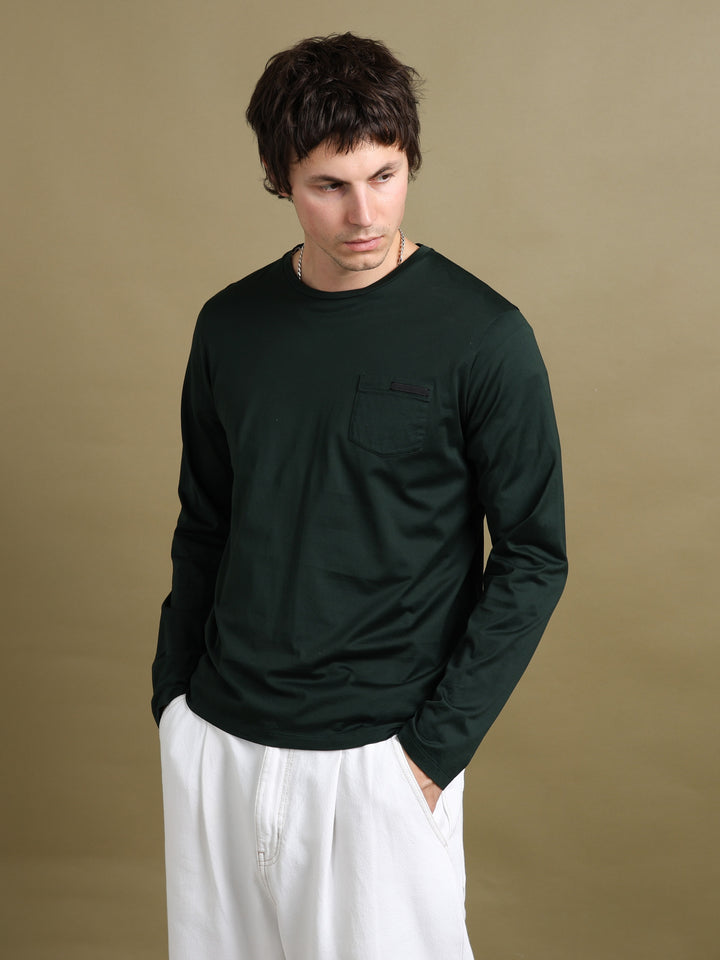 Prada Long Sleeve Top Green Men's M - front