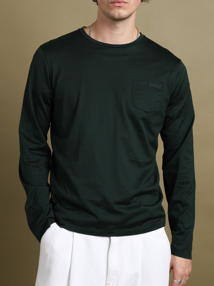Prada Long Sleeve Top Green Men's M - fabric detail