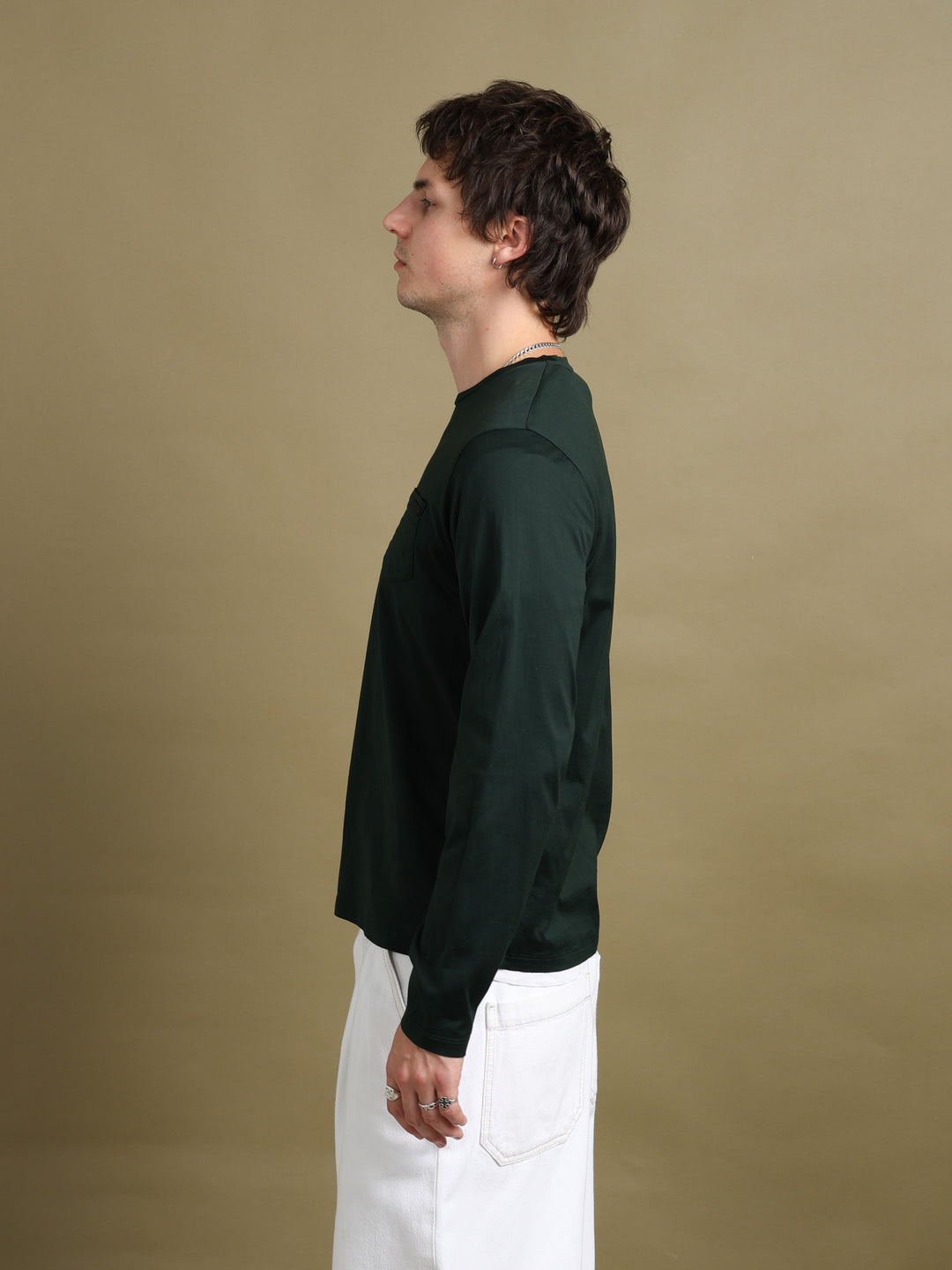 Prada Long Sleeve Top Green Men's M - detail 1