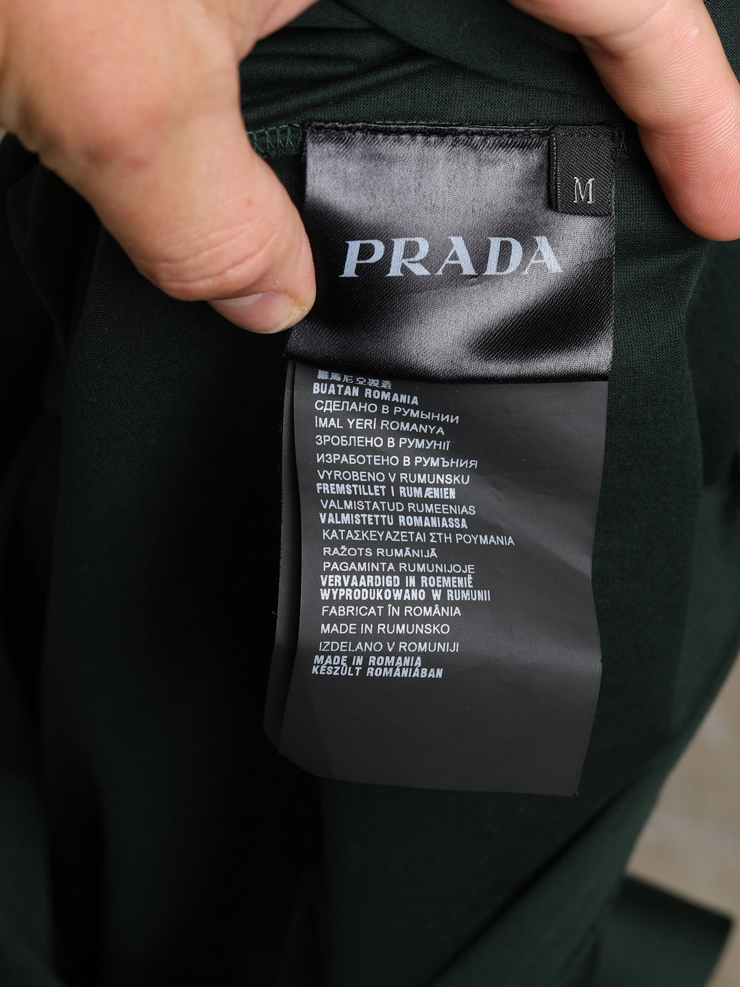 Prada Long Sleeve Top Green Men's M - detail 4