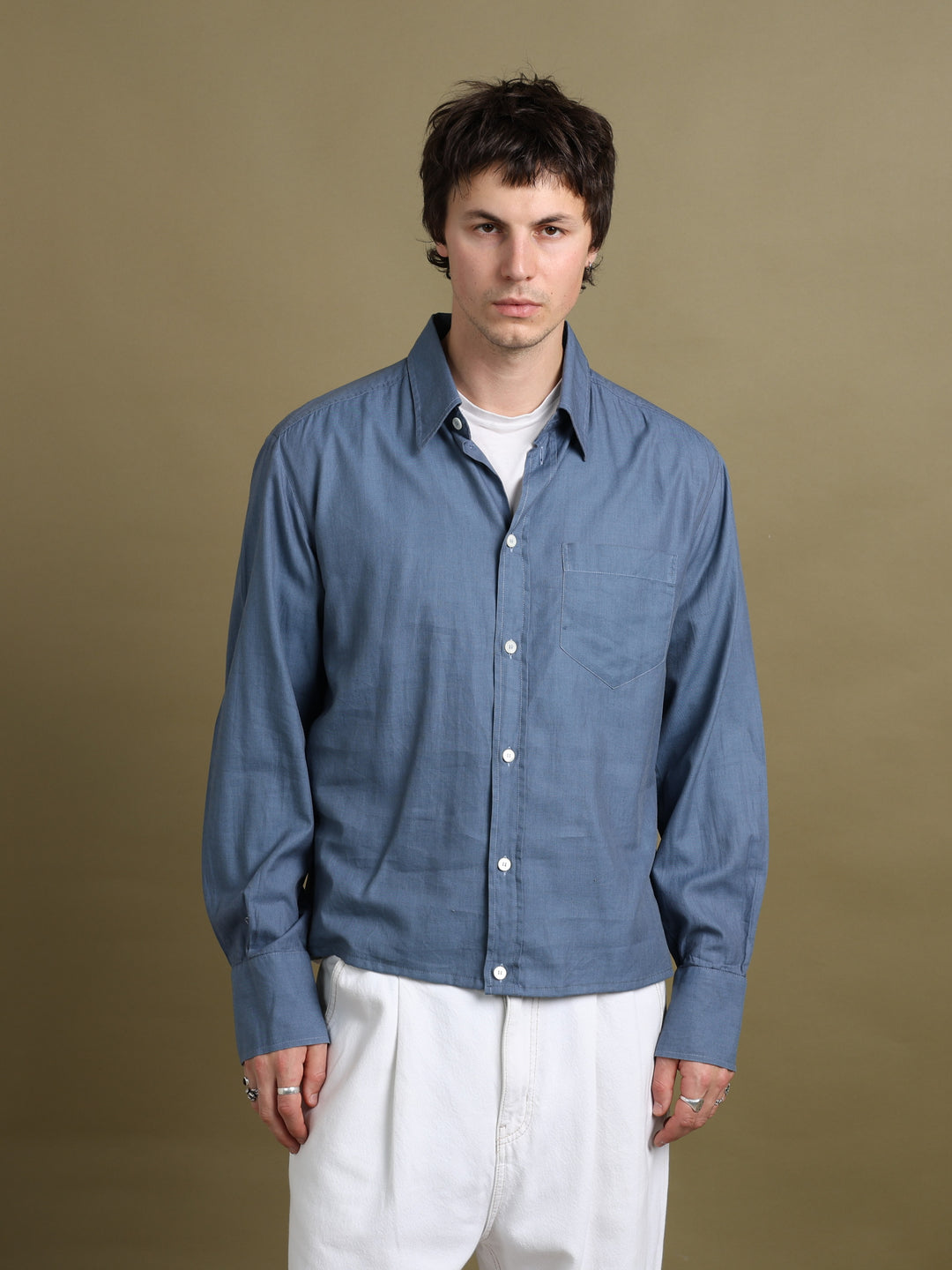 Dolce & Gabbana Shirt Blue Men's L - front