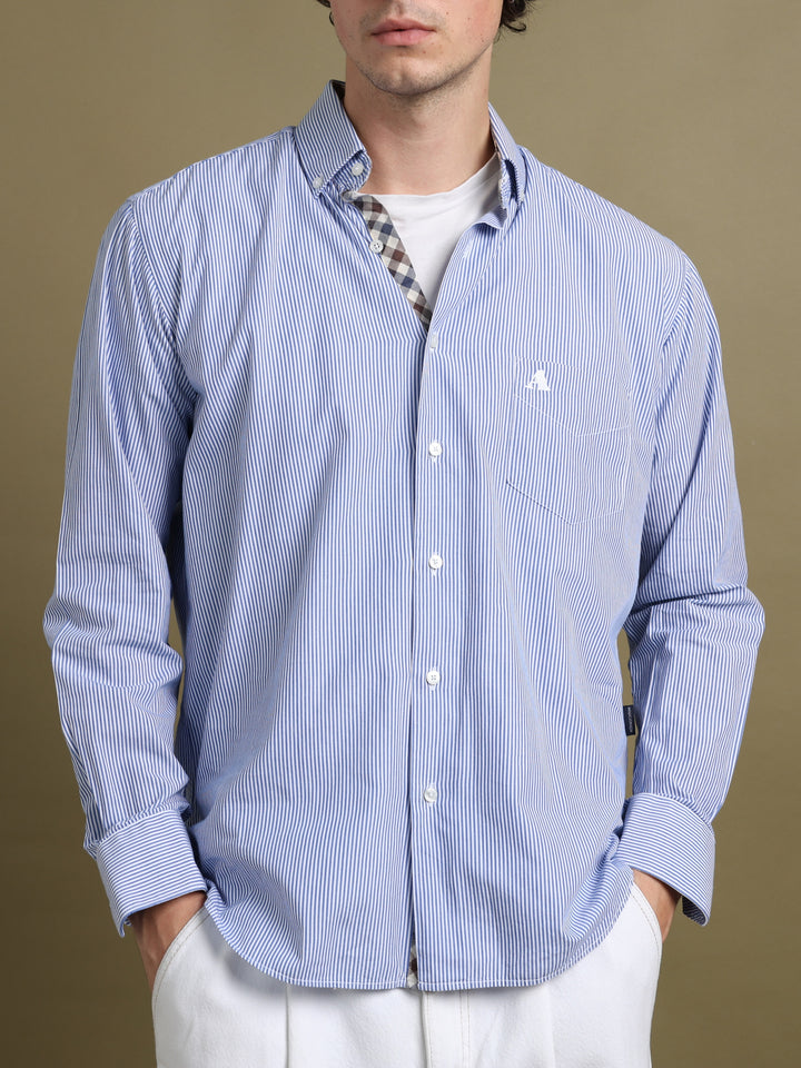 Aquascutum Shirt Blue Men's L - styled