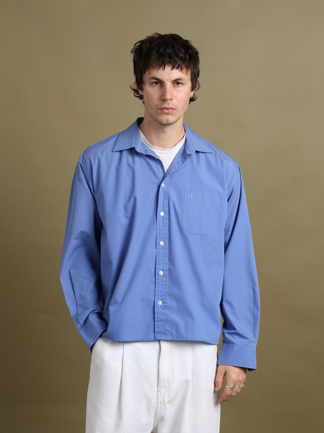 Yves Saint Laurent Shirt Blue Men's L - back