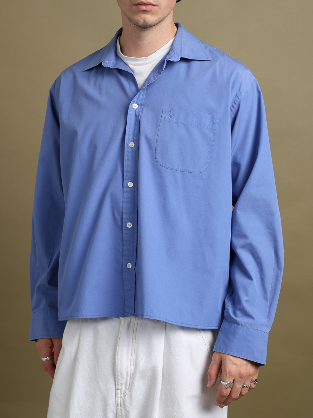Yves Saint Laurent Shirt Blue Men's L - detail 1