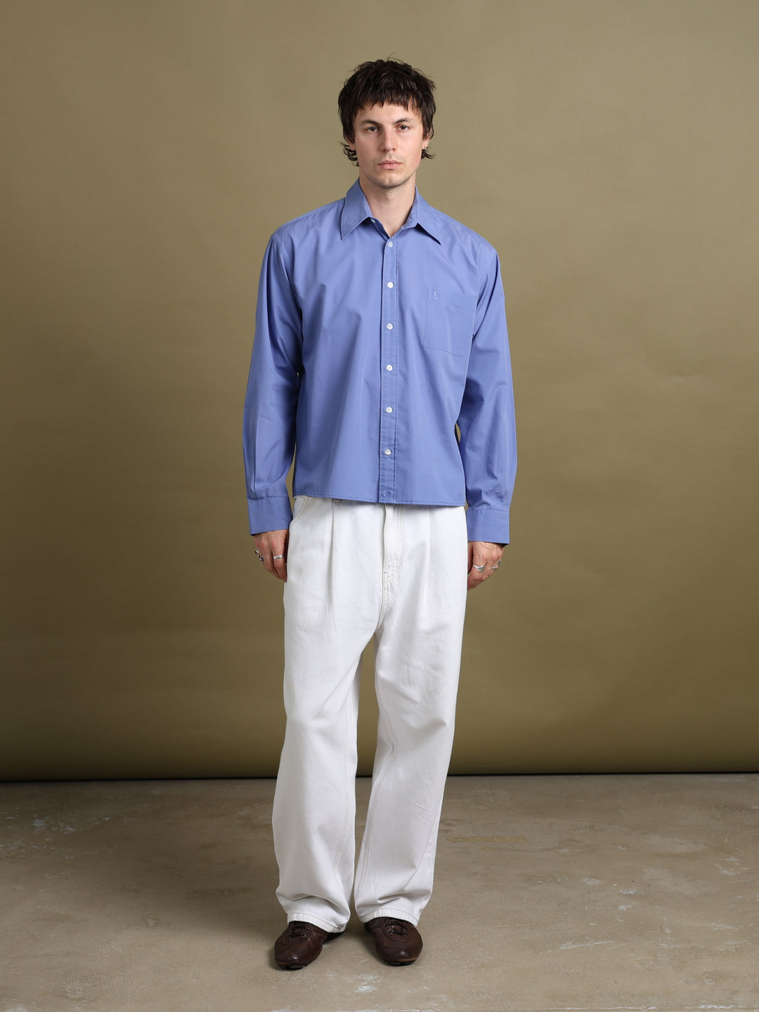 Yves Saint Laurent Shirt Blue Men's L - back