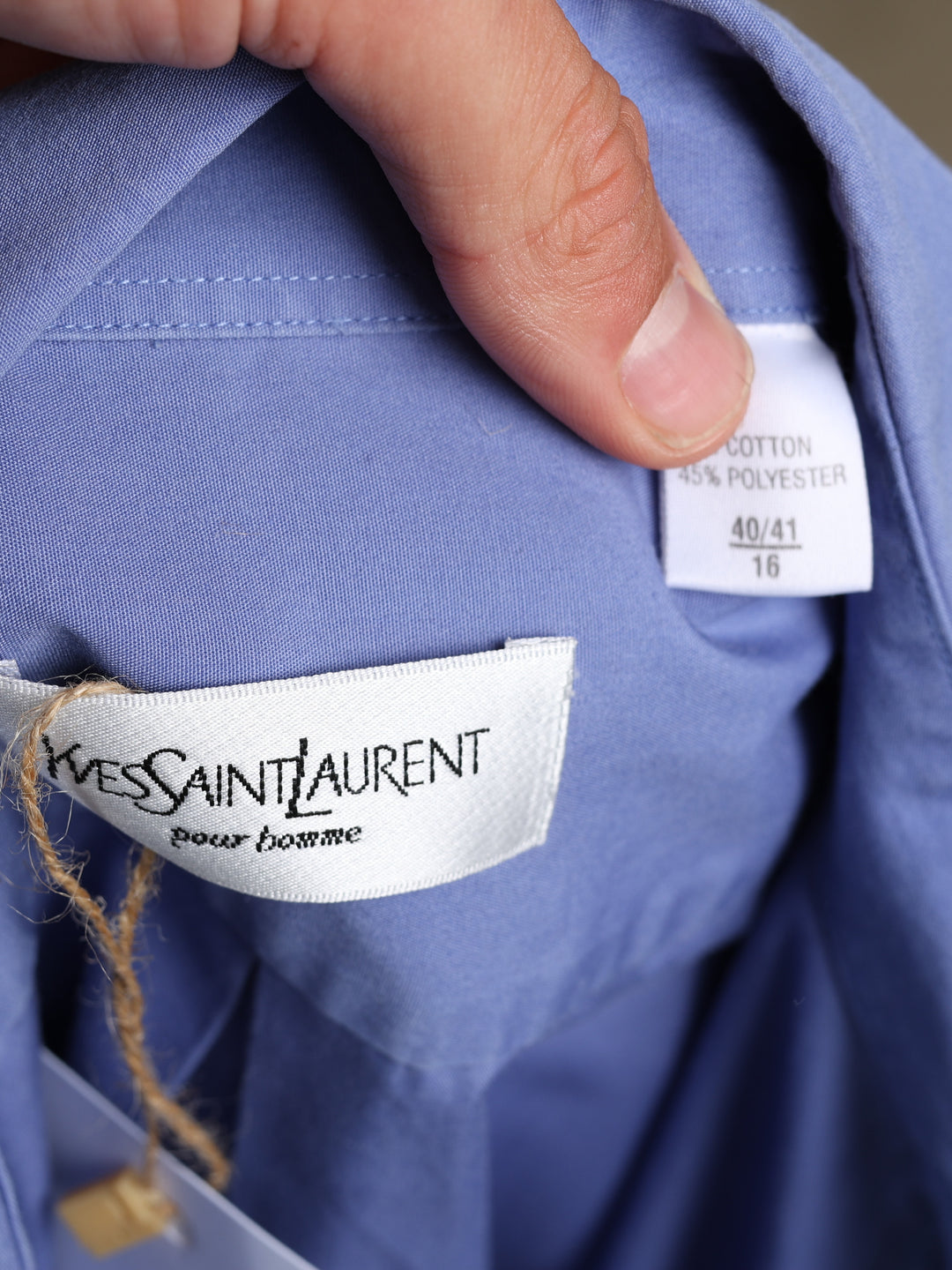 Yves Saint Laurent Shirt Blue Men's L - detail 1