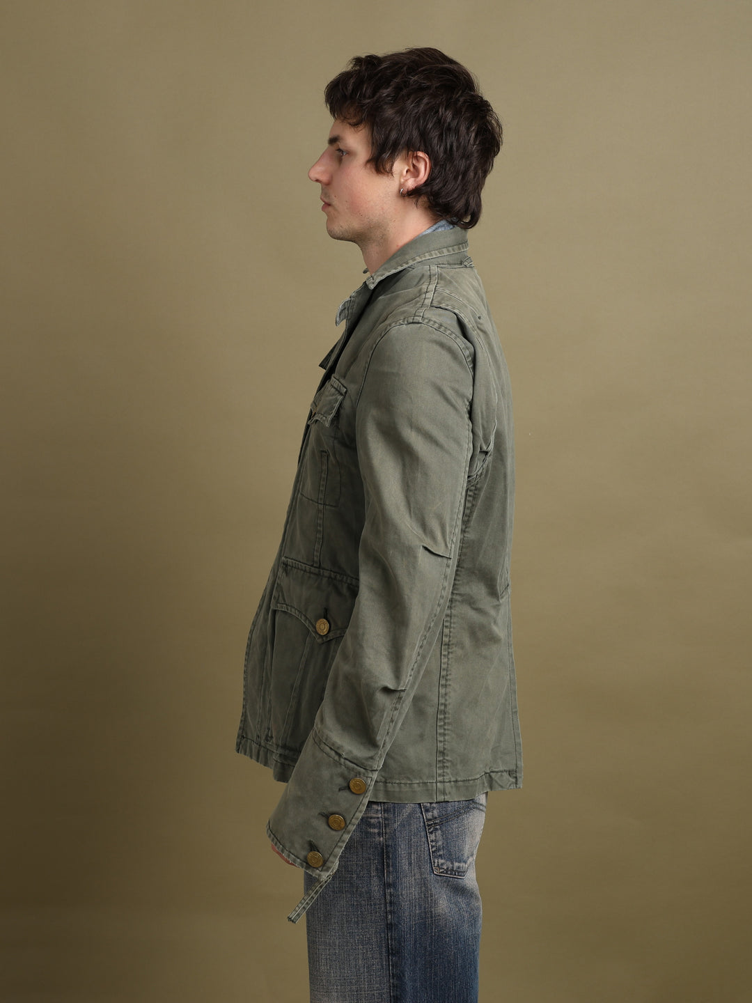 Dsquared2 Denim Jacket Olive Men's M - detail 2
