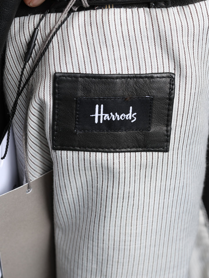 Harrods Leather Jacket Black Men's M - detail 5