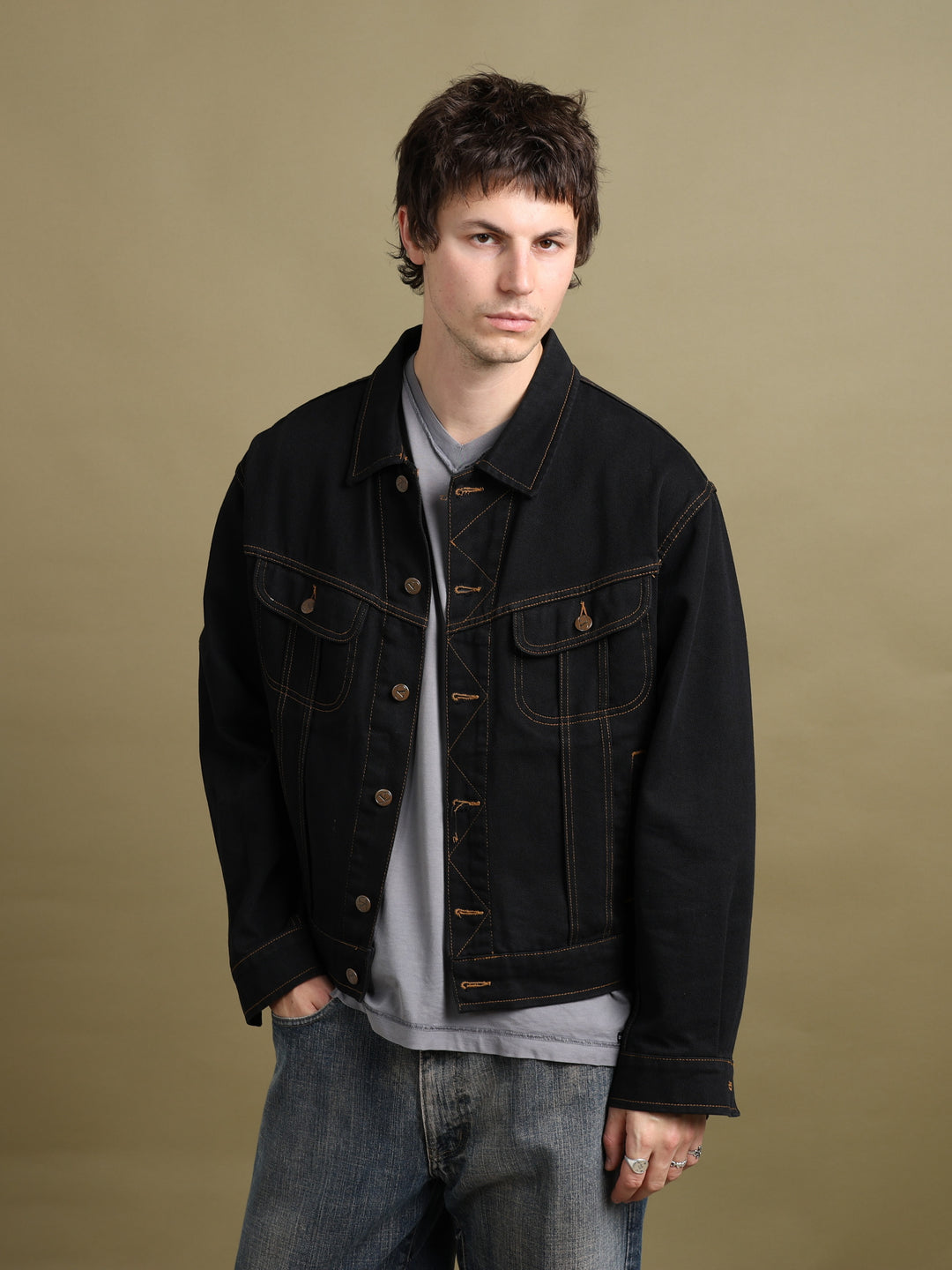Valentino Jacket Black Men's L - front