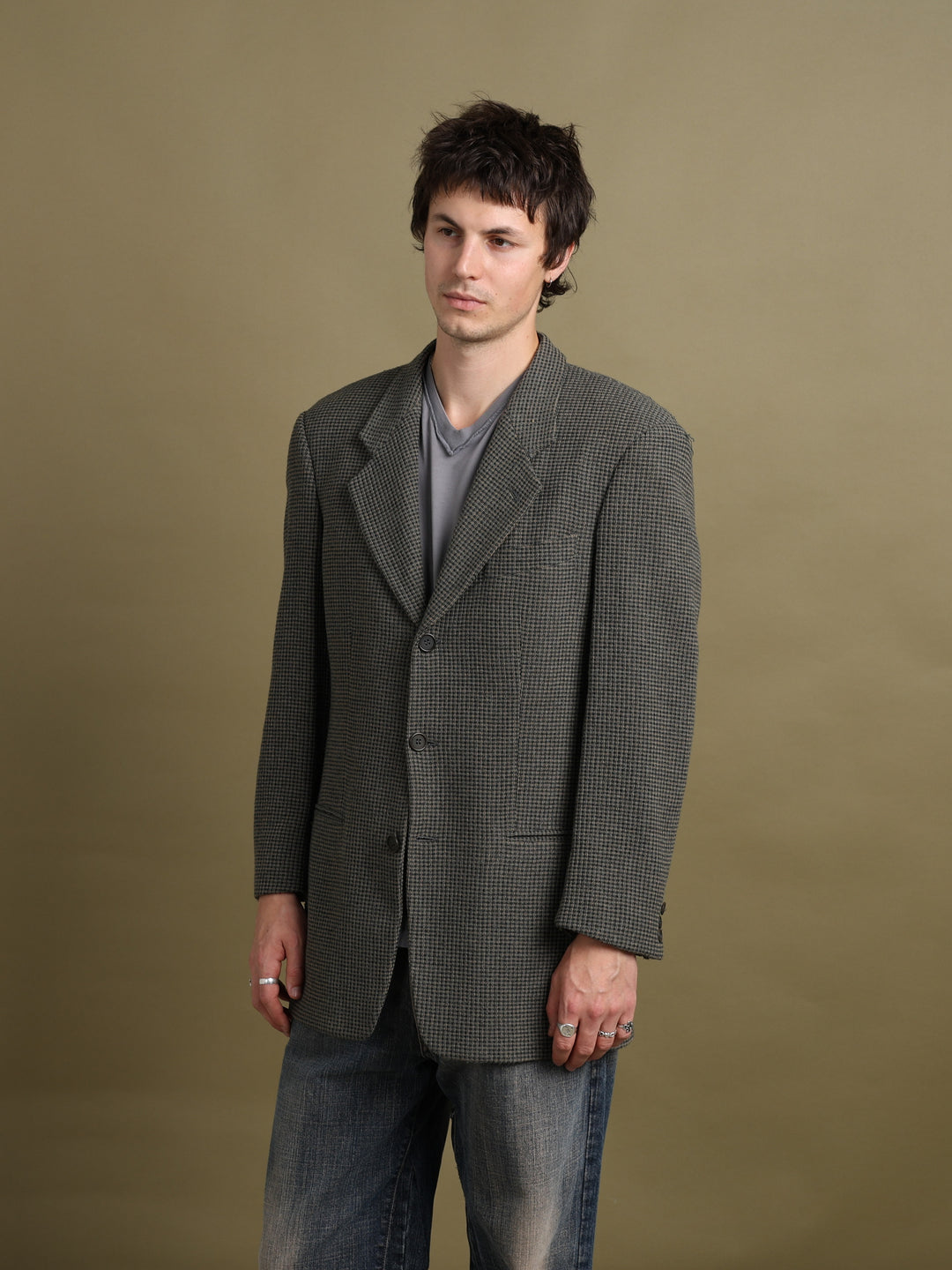 Giorgio Armani Blazer Grey Men's M - fabric detail