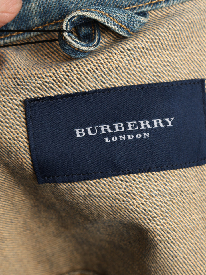 Burberry Denim Biker Jacket Blue Men's M - detail 3