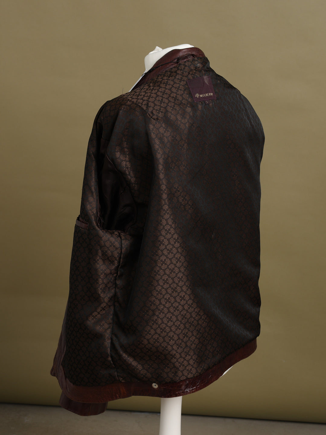 Mulberry Leather Bomber Jacket Oxblood Men's L - detail 3