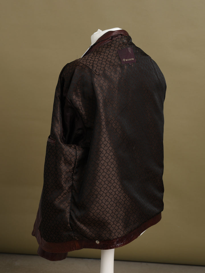 Mulberry Leather Bomber Jacket Oxblood Men's L - detail 3
