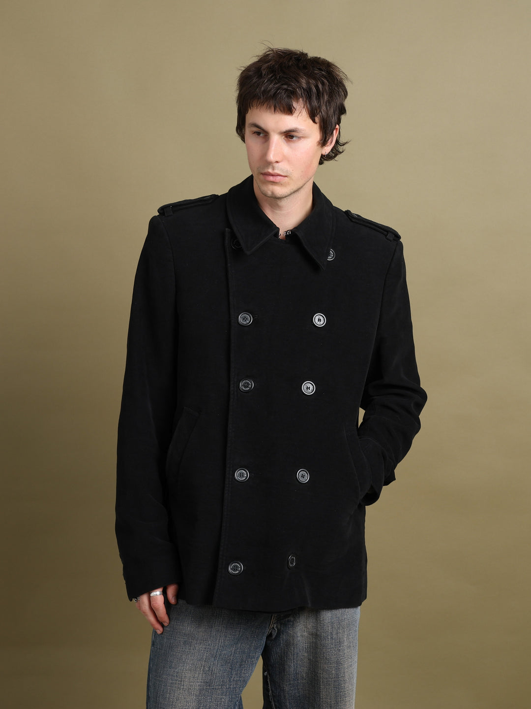 McQ Alexander McQueen Peacoat Black Men's L - front