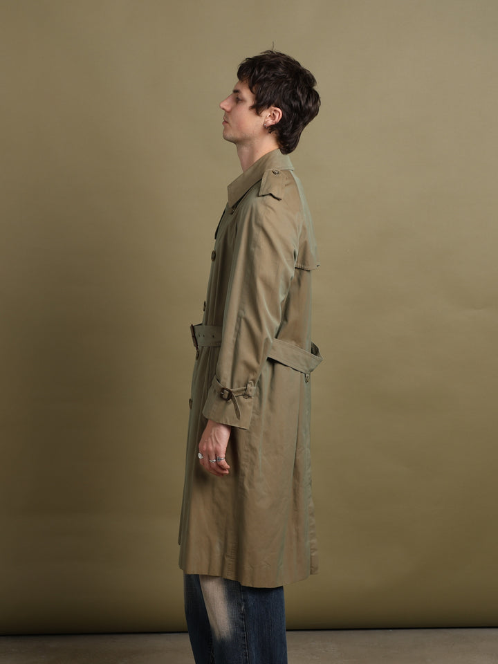 Burberrys Double Breasted Trench Coat Khaki Men's M - detail 2