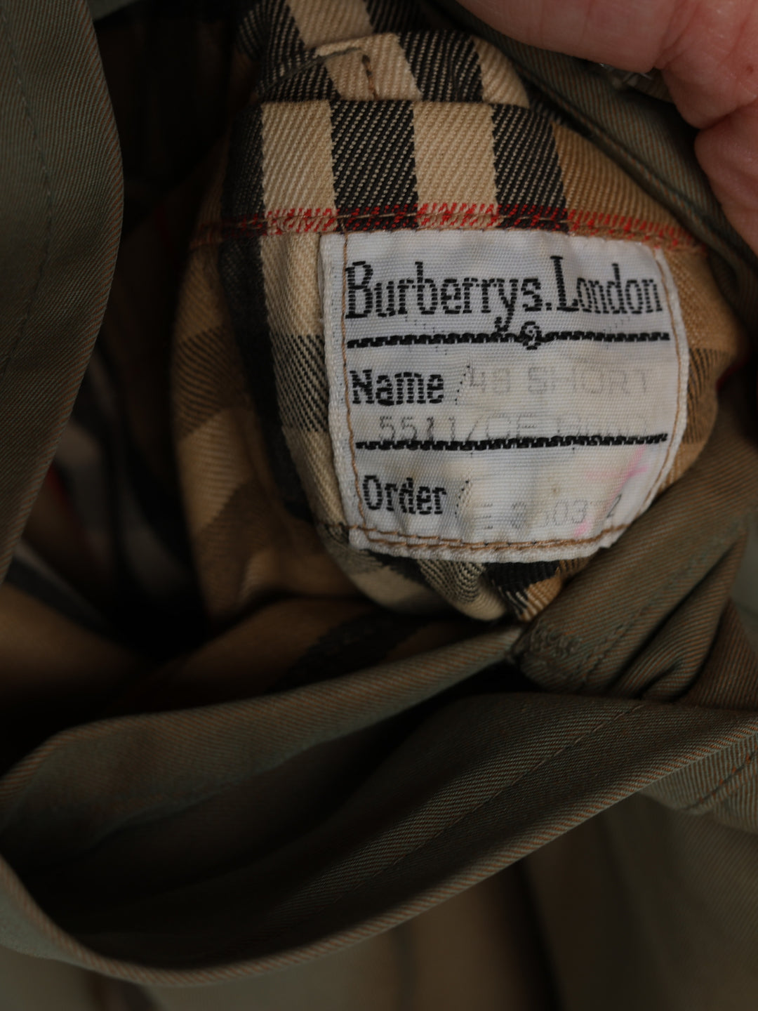 Burberrys Double Breasted Trench Coat Khaki Men's M - detail 7