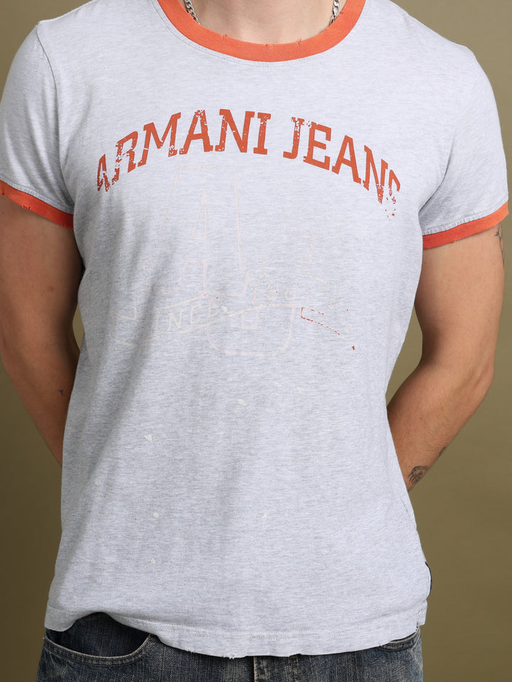 Armani Jeans T-Shirt Grey Men's M - styled