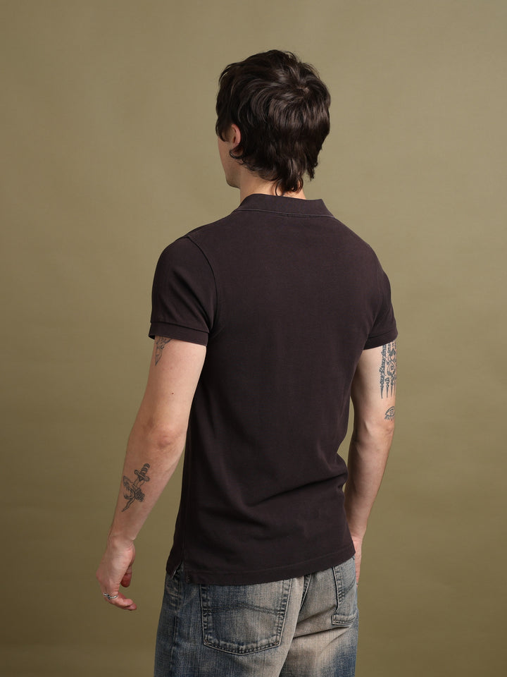Burberry Polo Shirt Brown Men's S - detail 3