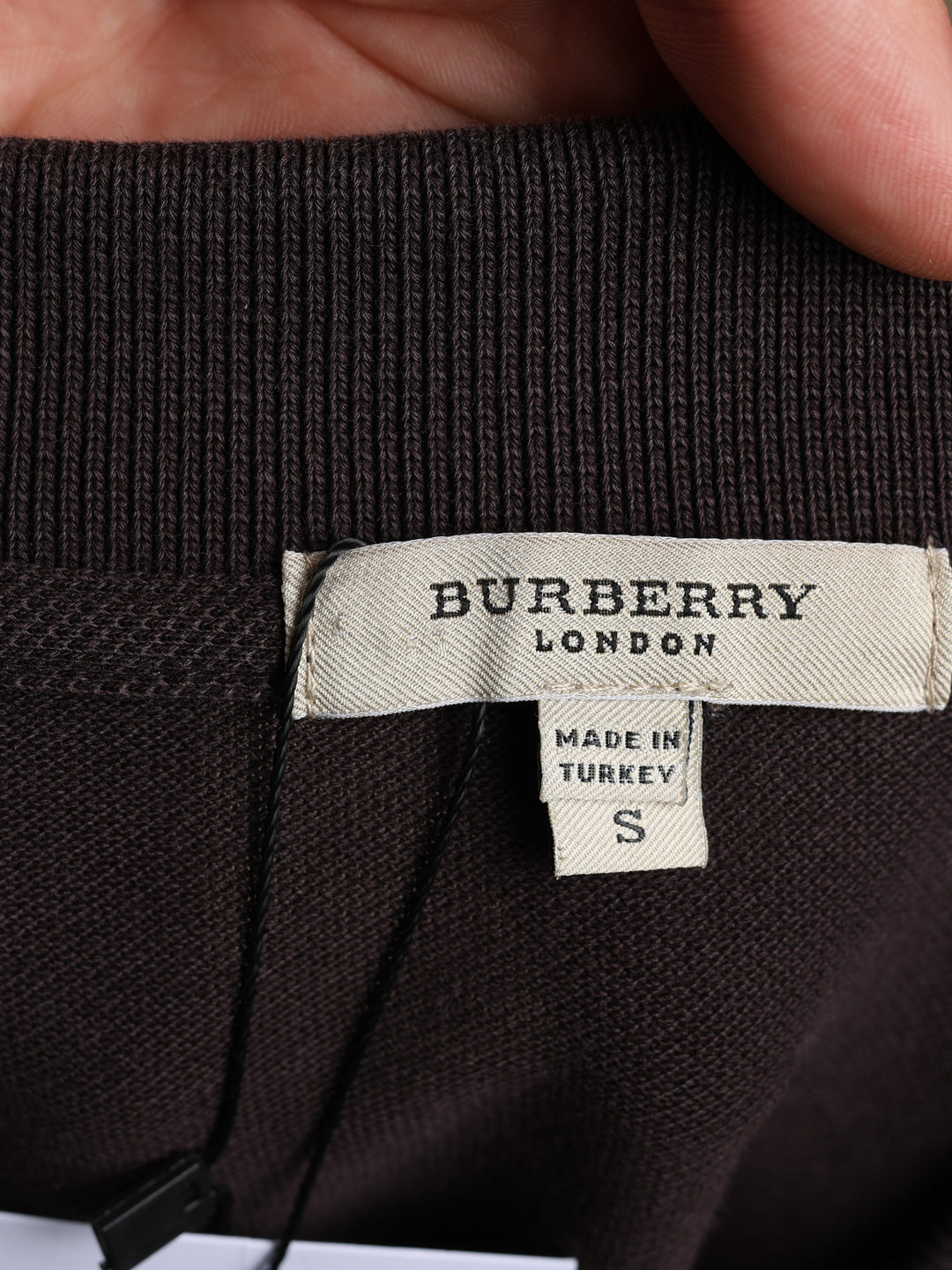 Burberry Polo Shirt Brown Men's S - detail 4