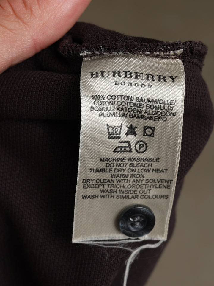 Burberry Polo Shirt Brown Men's S - detail 5