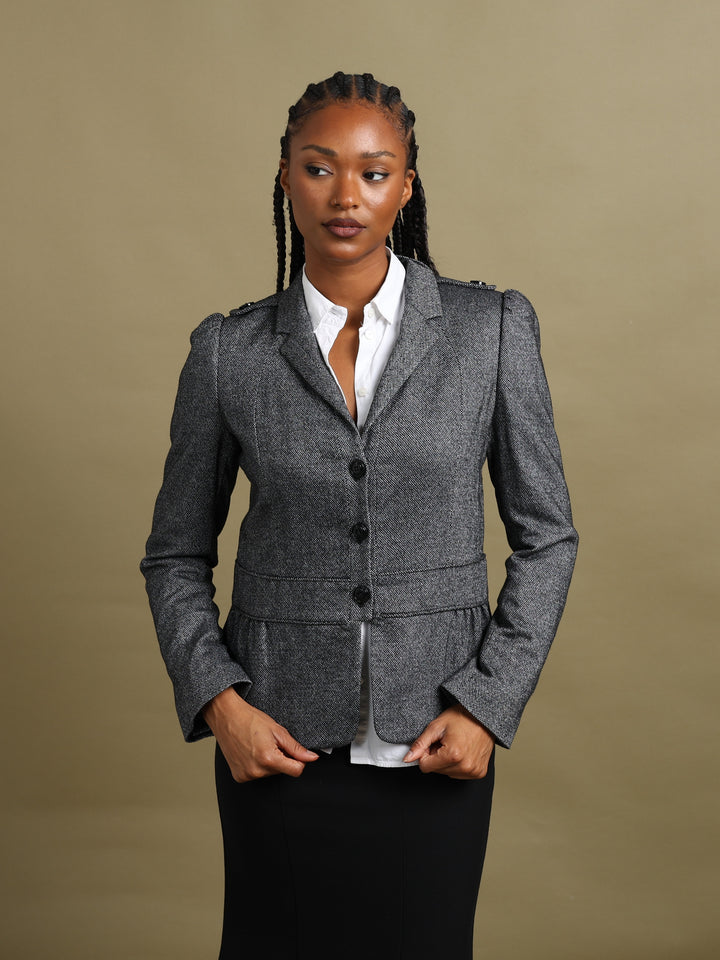 Burberry London Blazer Grey Women's M - front