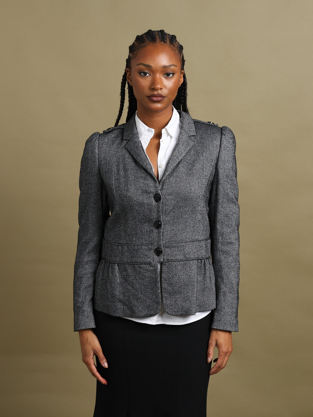 Burberry London Blazer Grey Women's M - back
