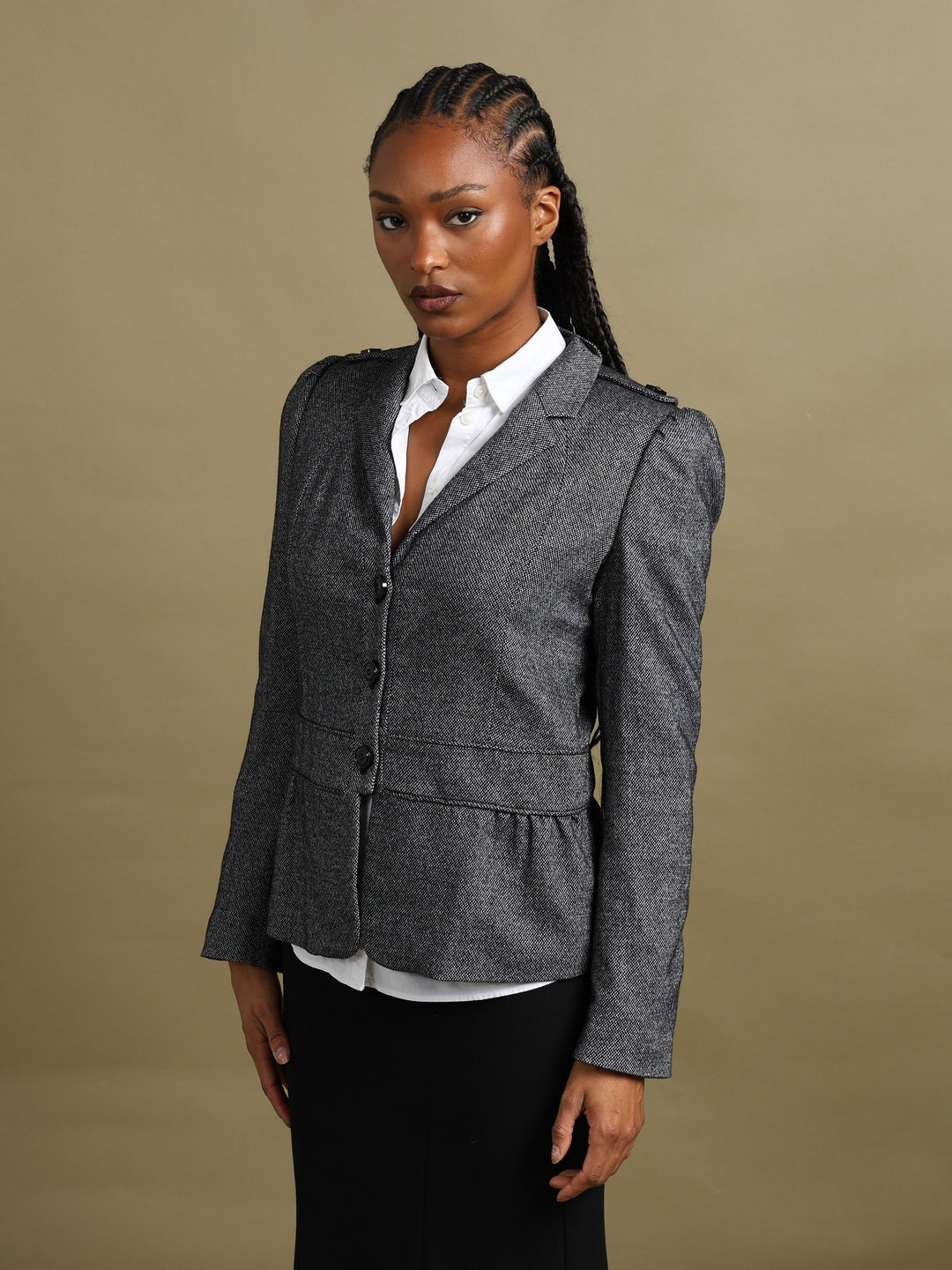 Burberry London Blazer Grey Women's M - detail 1