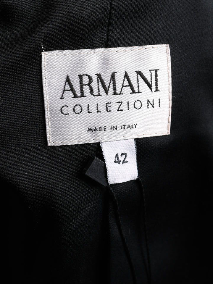 Armani Collezioni Asymmetric Zip Blazer Grey Women's L - detail 5