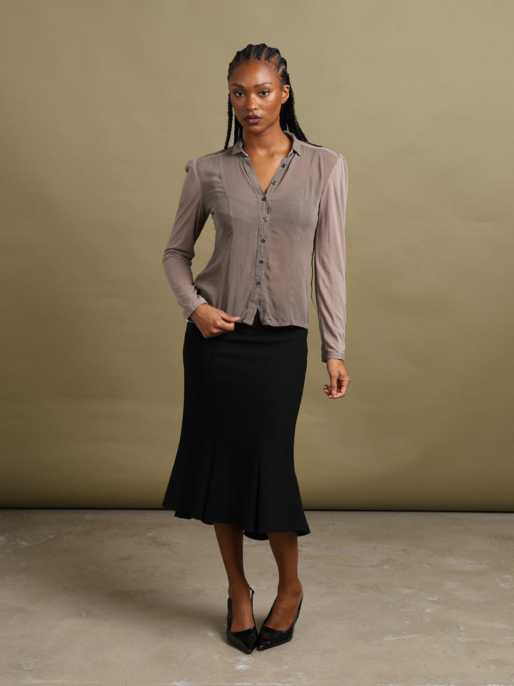 Burberry Brit Shirt Brown Women's S - back