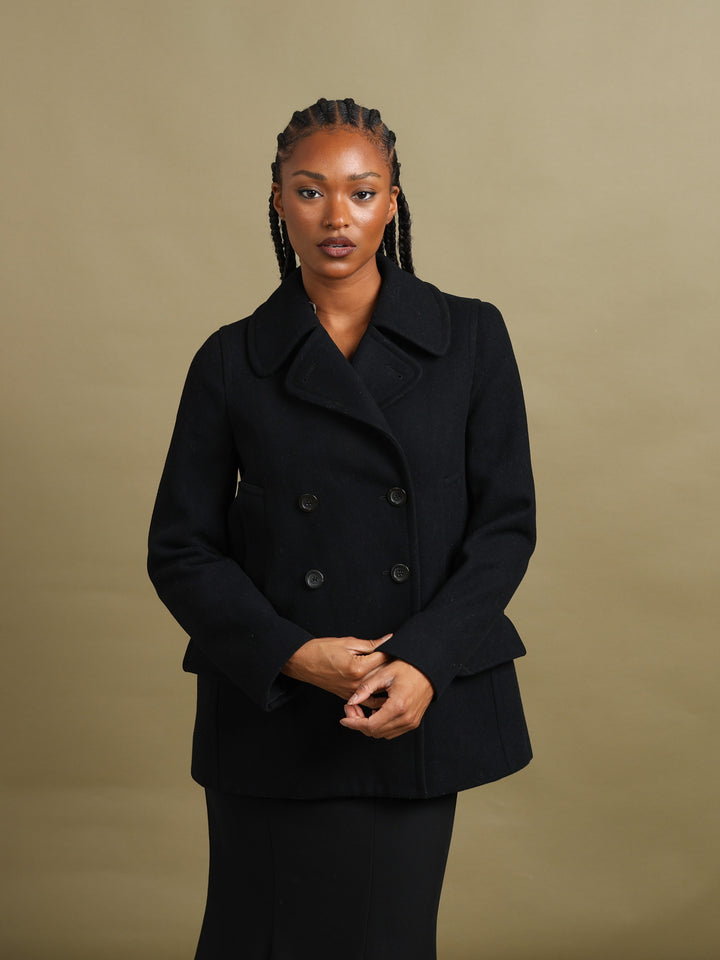 Burberry Peacoat Black Women's S - front