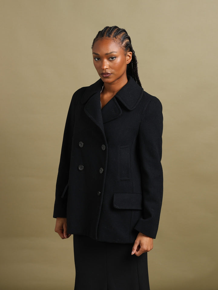 Burberry Peacoat Black Women's S - styled